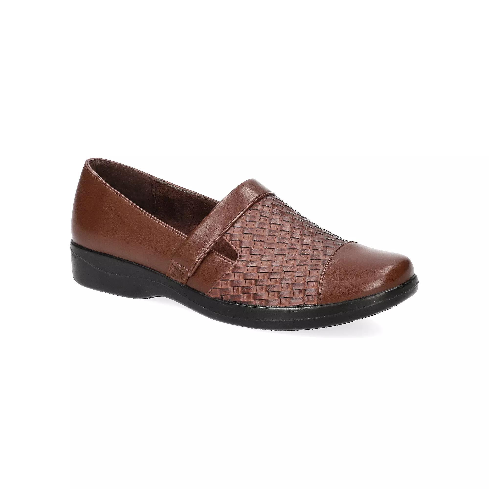 Easy Street Women's Destiny Slip-on Comfort Flats, Size: 8 Wide, Woven Embossed Product Image