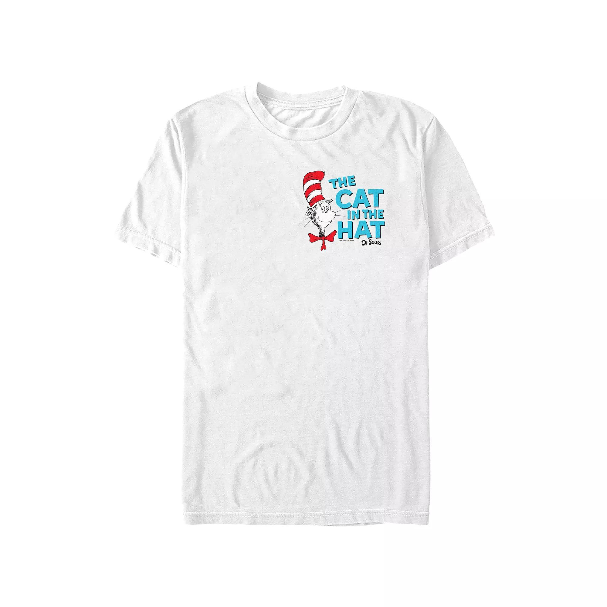 Men's Dr. Seuss The Cat In The Hat Graphic Tee, Size: Large, White Product Image