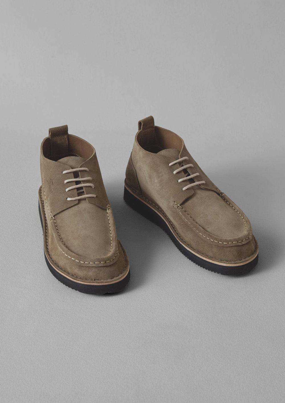 Fracap Suede Camp Shoes | Grey Product Image