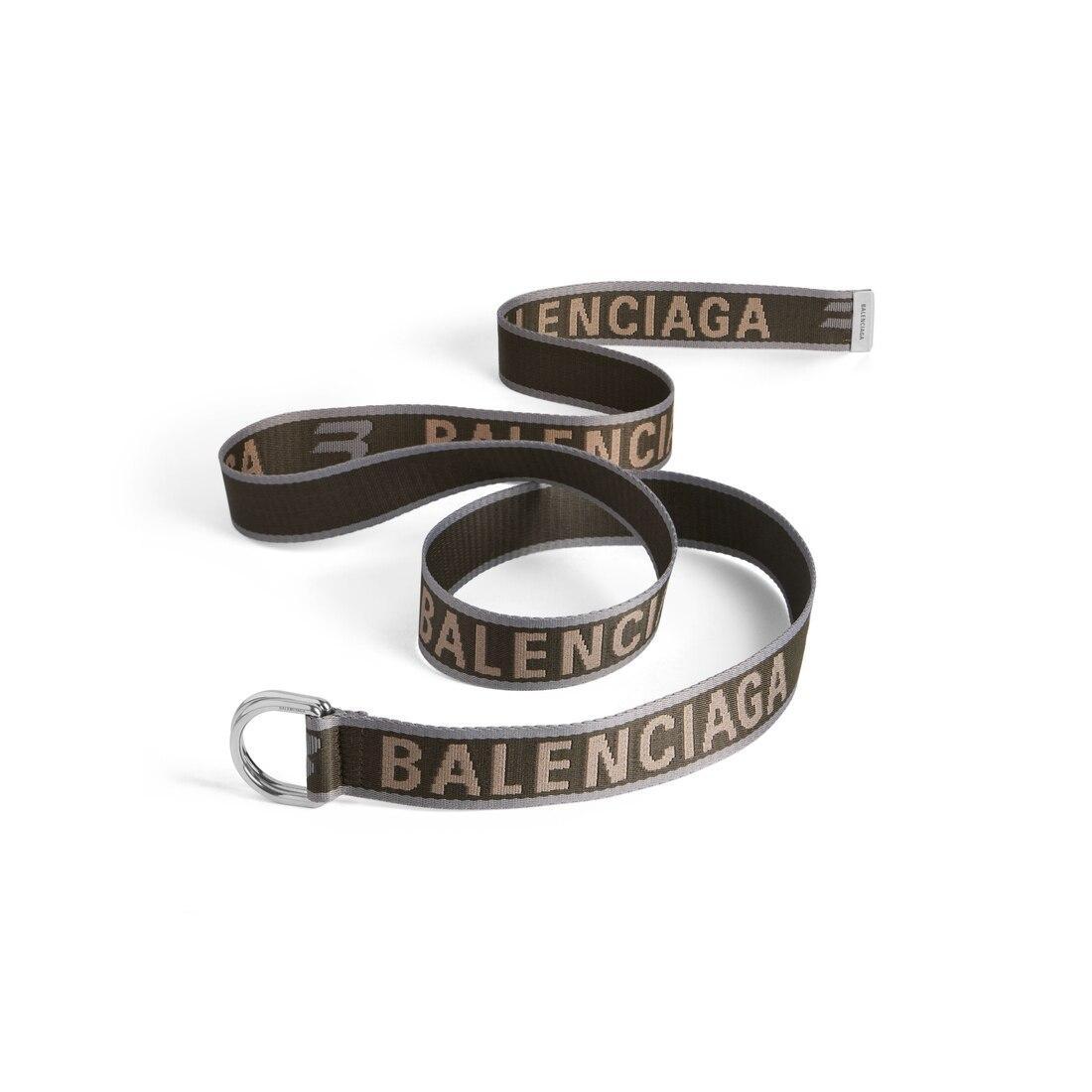 Men's D Ring Belt in Dark Green Product Image