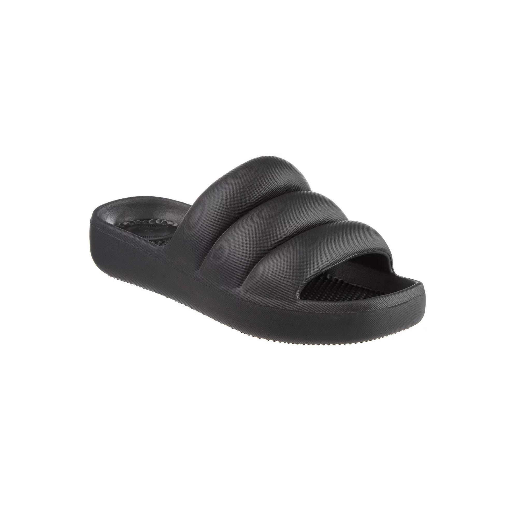totes Women's Everywear® Molded Puffy Slide Sandals, Size: 8, White Product Image