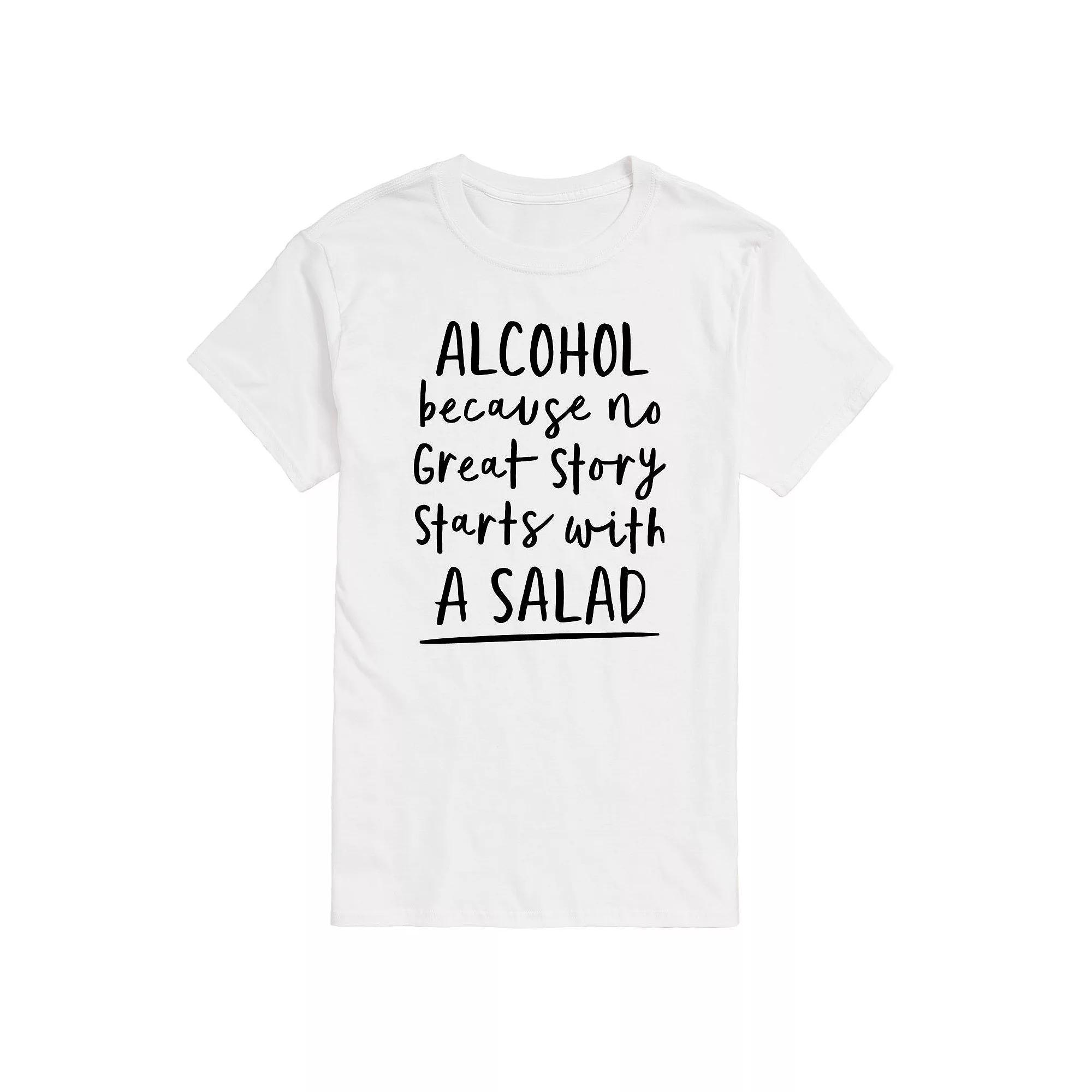 Mens No Great Story Started With Salad Graphic Tee Product Image