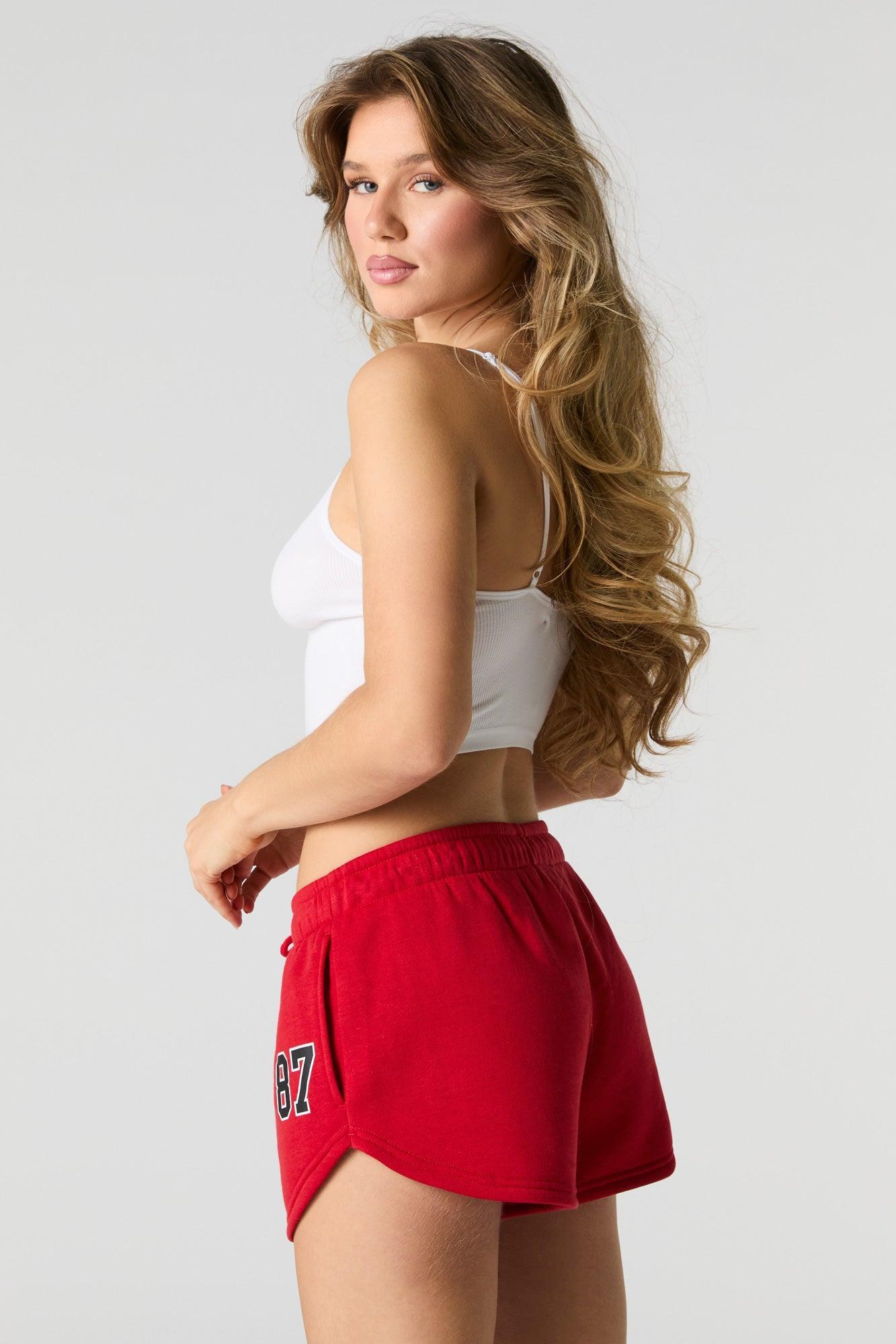 Graphic Fleece Drawstring Dolphin Short Female Product Image
