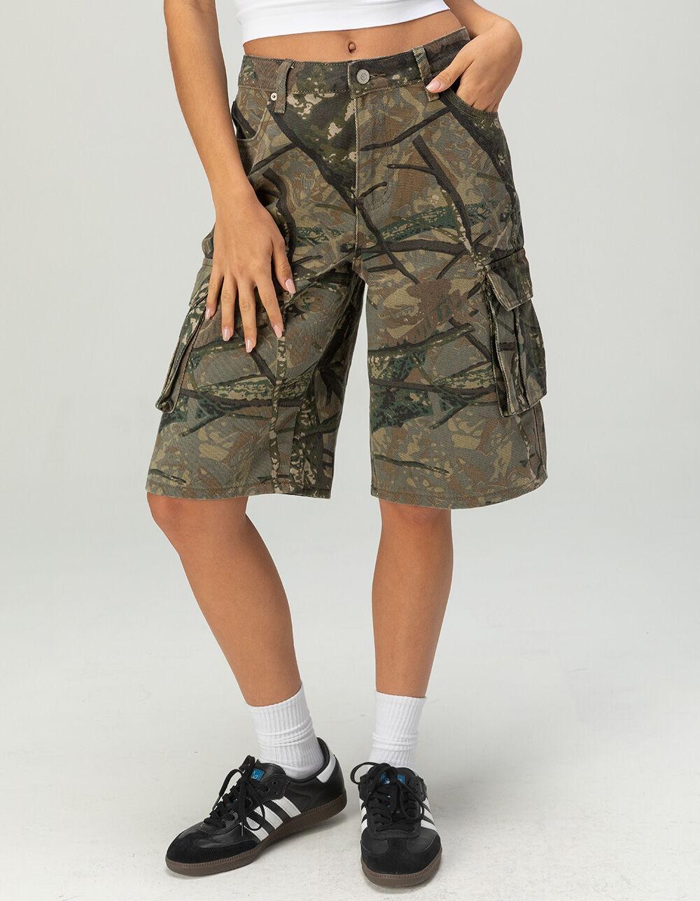 RSQ Womens Low Rise Cargo Camo Jorts Product Image