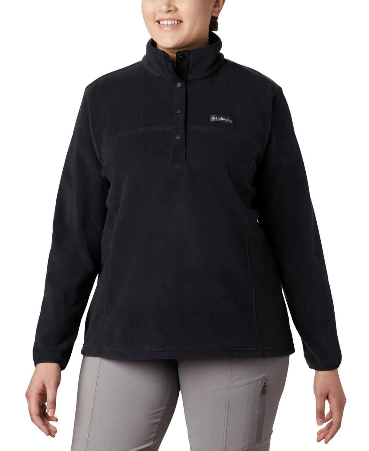 Columbia Plus Size Benton Springs 12 Snap Pullover Women's Long Sleeve Pullover Product Image