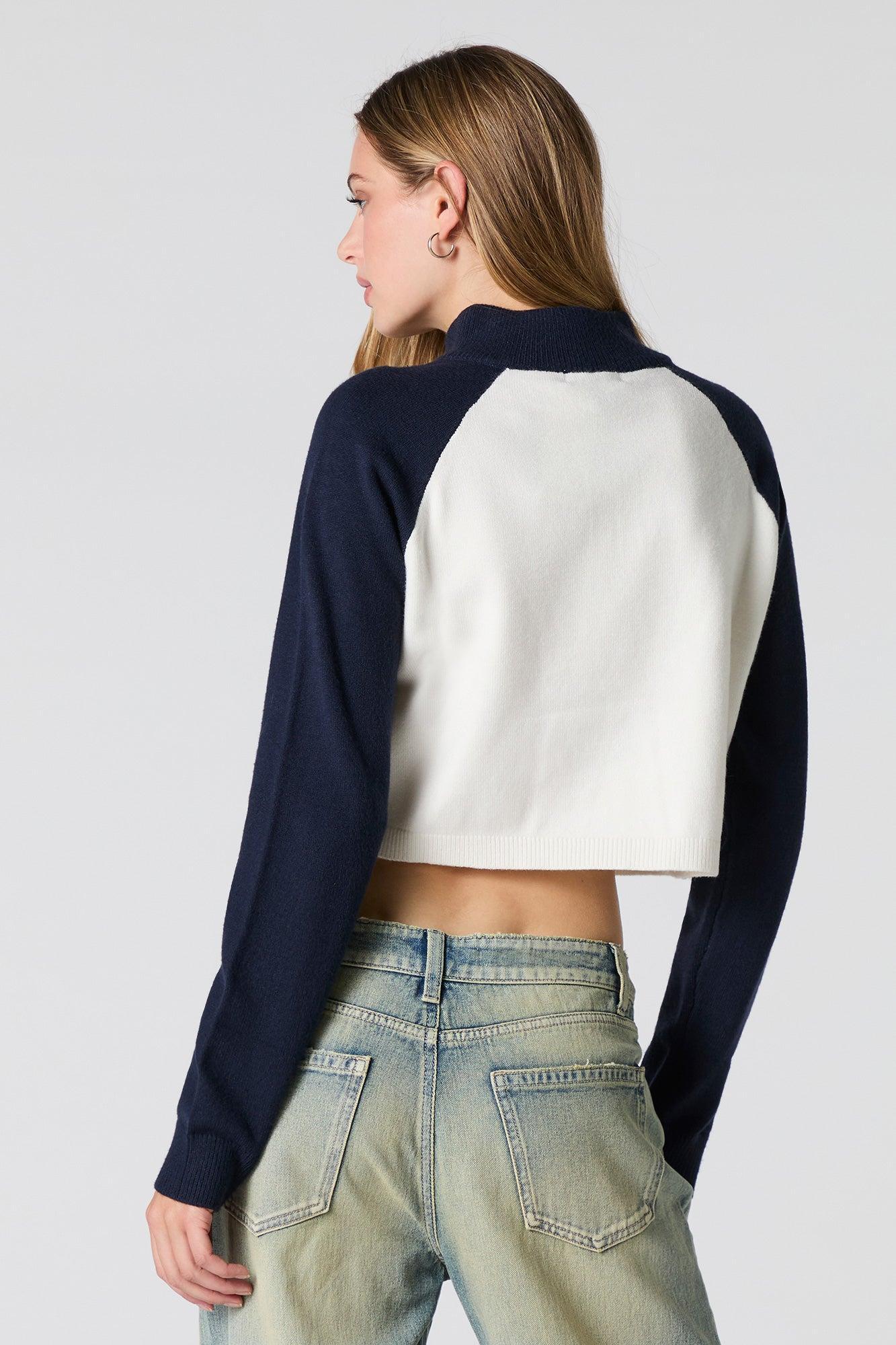City Raglan Knit Quarter Zip Sweater Female Product Image