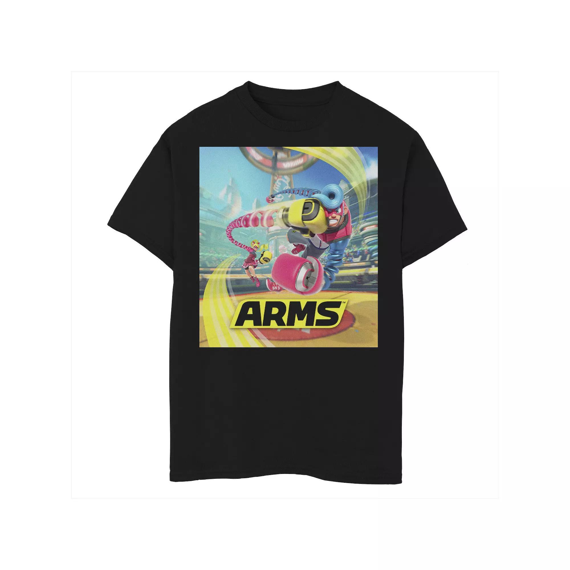 Boys 8-20 Arms Ribbon Girl Spring Man Battle Poster Graphic Tee, Boy's, Size: XL, Black Product Image