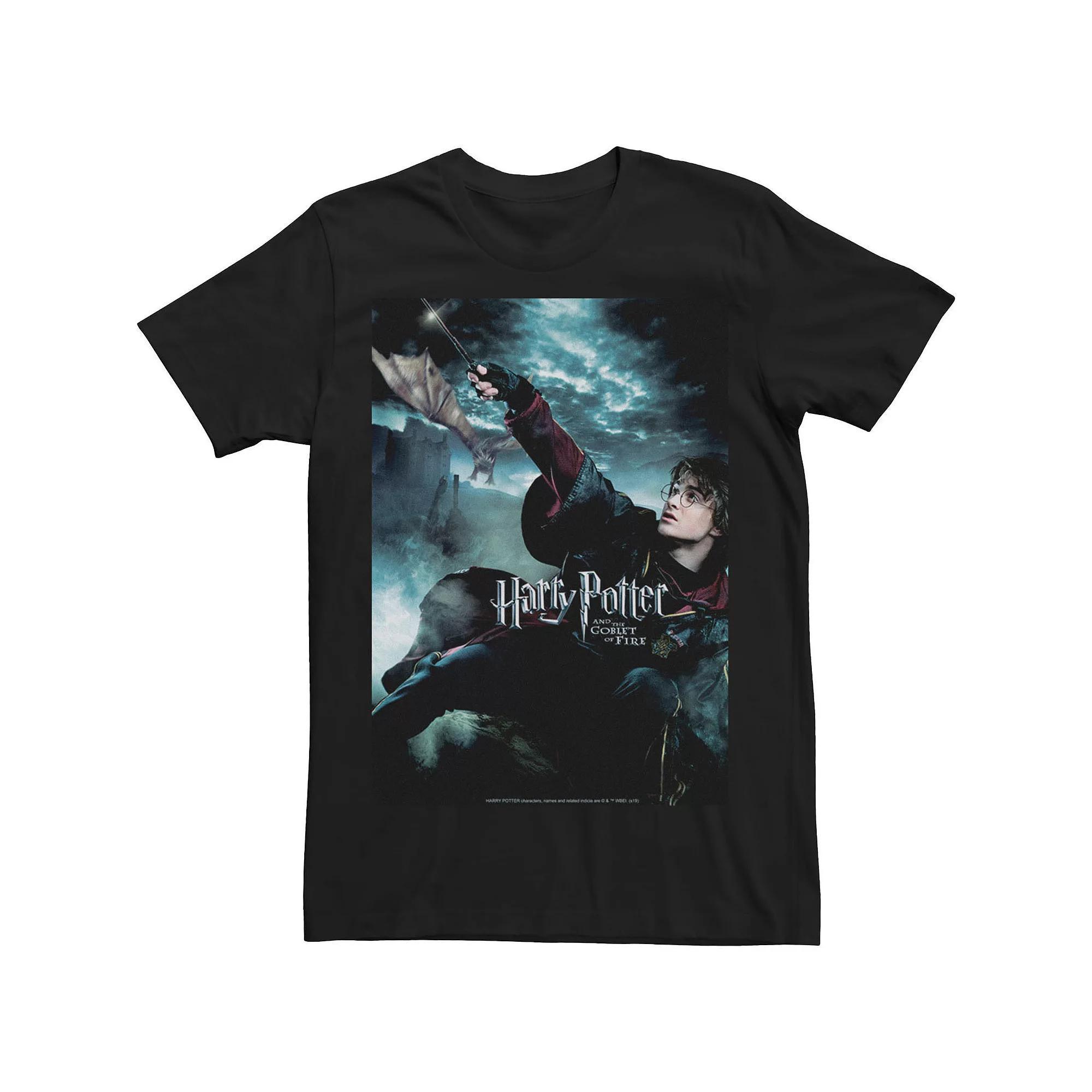 Men's Harry Potter And The Goblet Of Fire First Task Poster Tee, Size: XL, Black Product Image