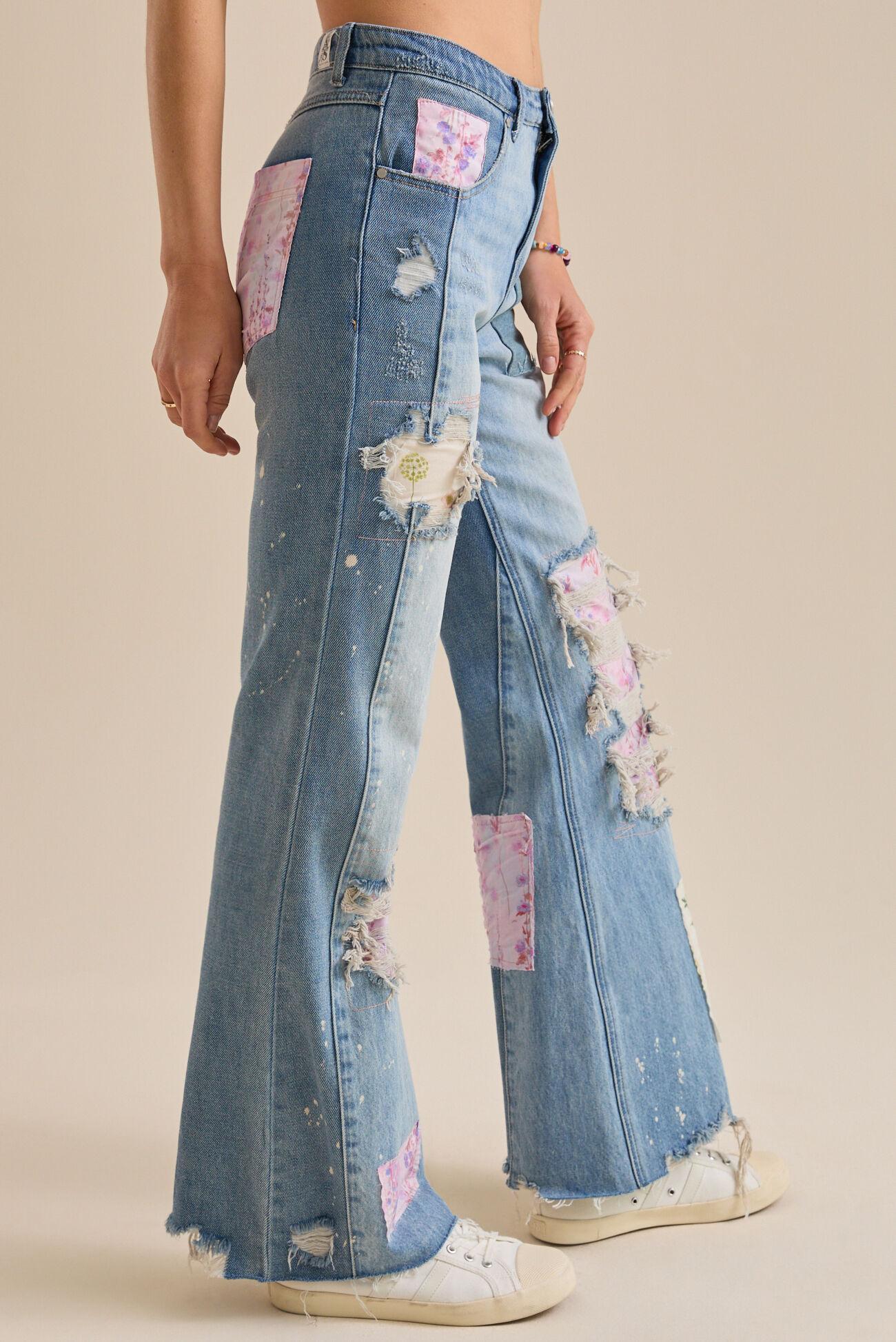 Eloise Patchwork Jeans Product Image