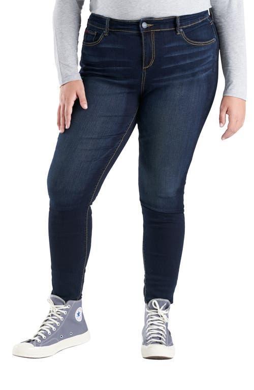 Womens Faded Stretch Skinny Jeans Product Image