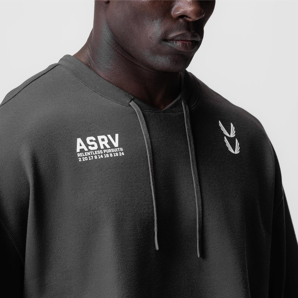 0945. Micro-Terry Warm-Up Tee - Black Product Image
