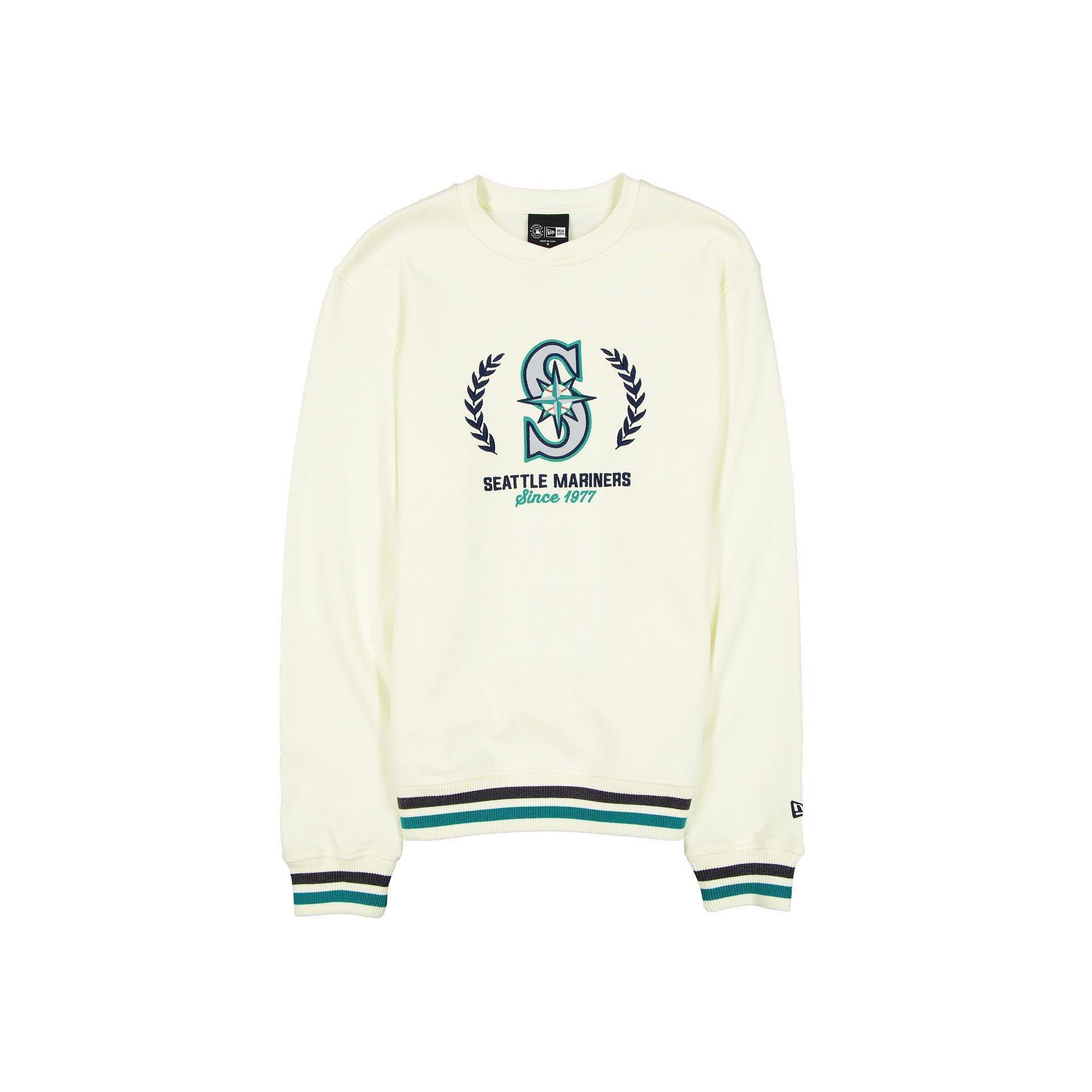 Houston Astros Throwback Chrome White Crewneck Male Product Image