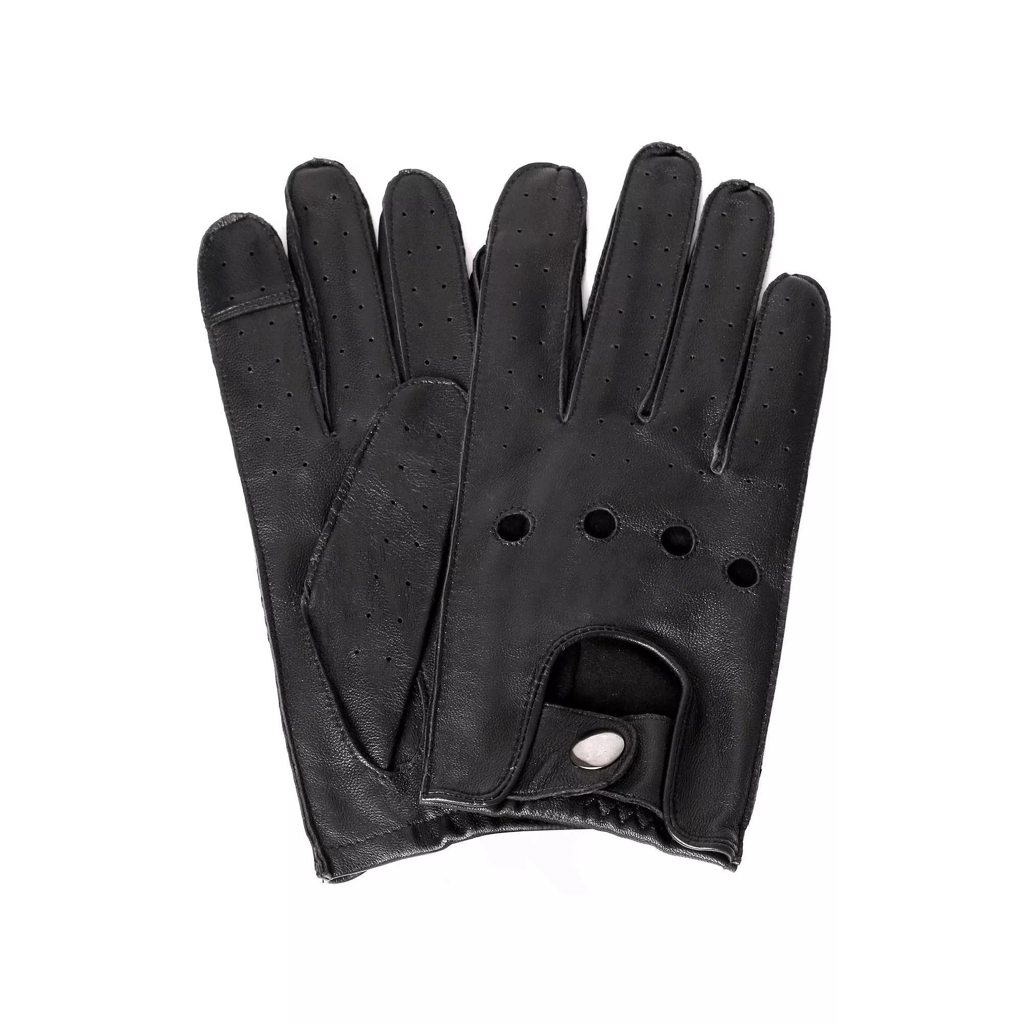 Womens Karla Hanson Leather Touch Screen Driving Gloves Product Image
