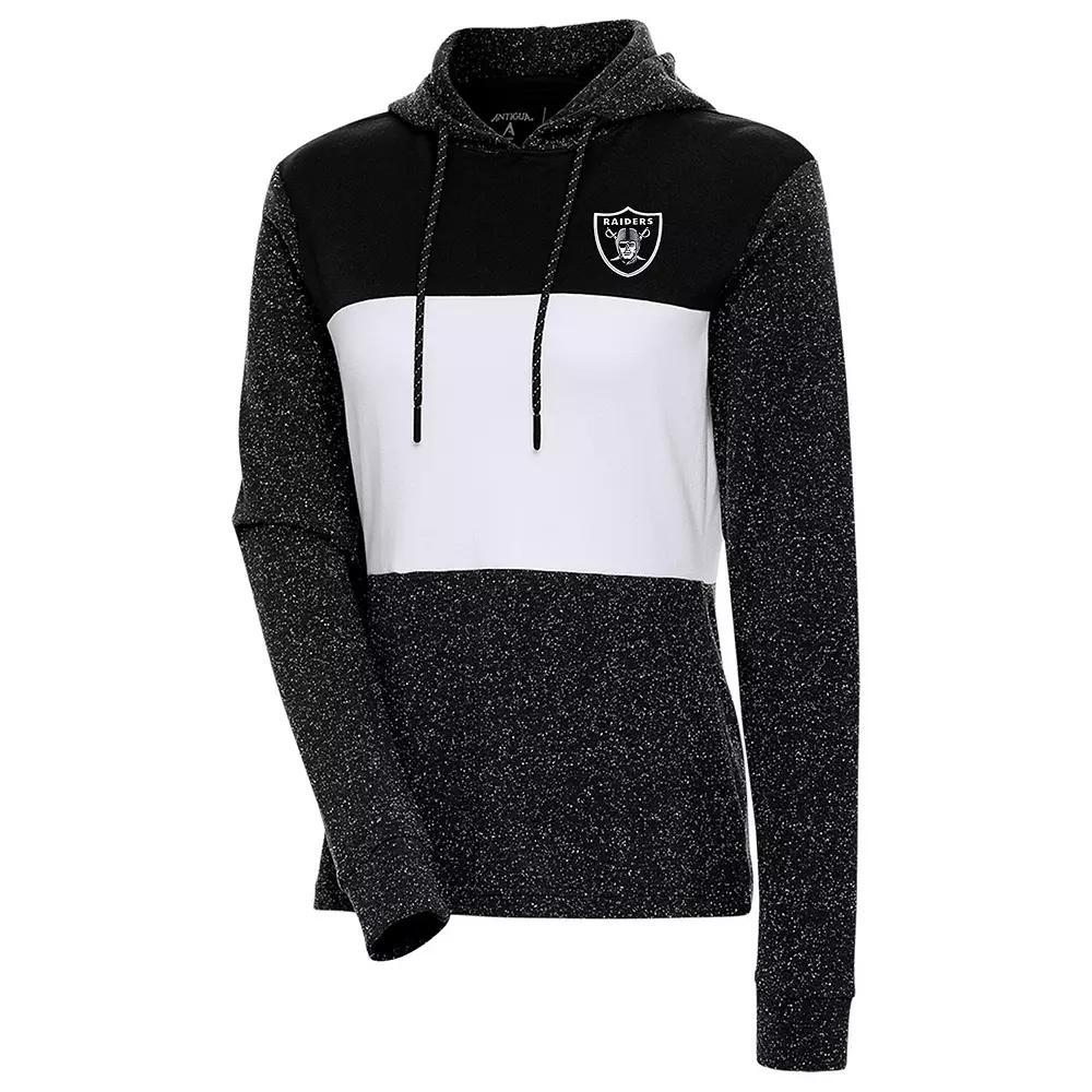Women's Antigua Black Philadelphia Eagles Wicket Pullover Hoodie, Size: 2XL Product Image