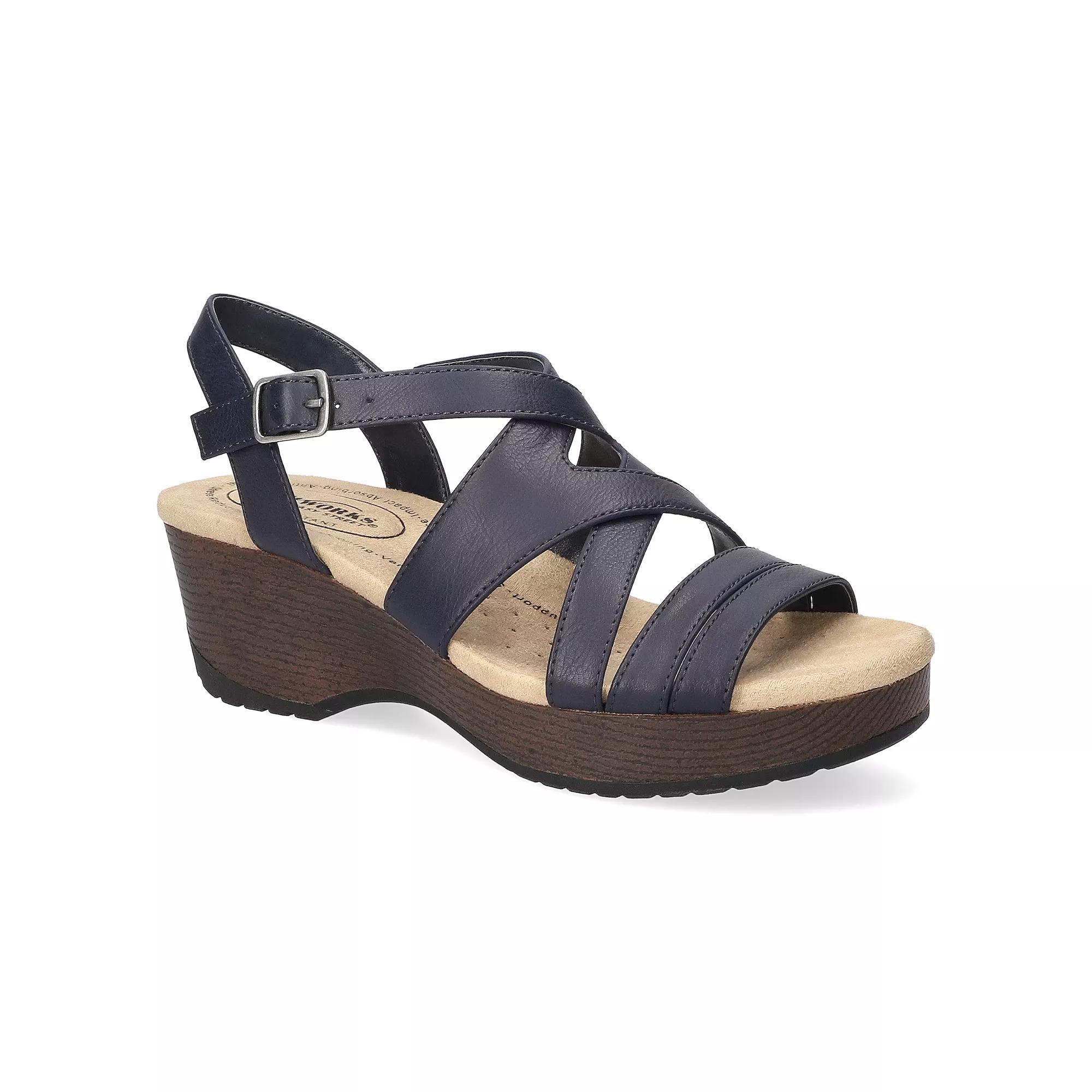 Easy Street Rosella Womens Slip-Resistant Sandals Blue Product Image