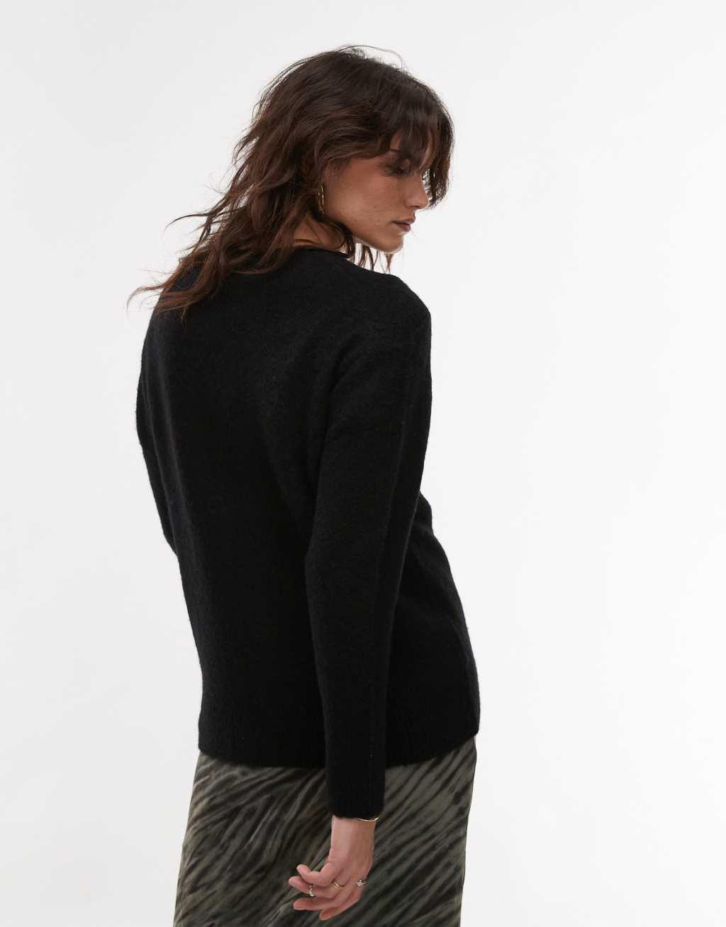 AllSaints Goth sweater in black Product Image