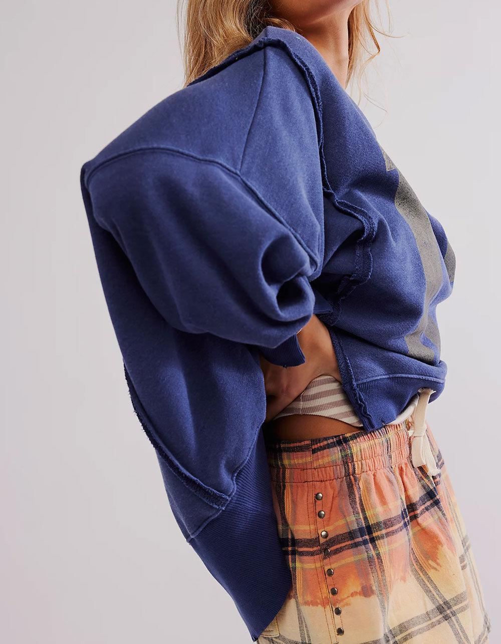 FREE PEOPLE Camden Womens Oversized Long Sleeve Tee Product Image