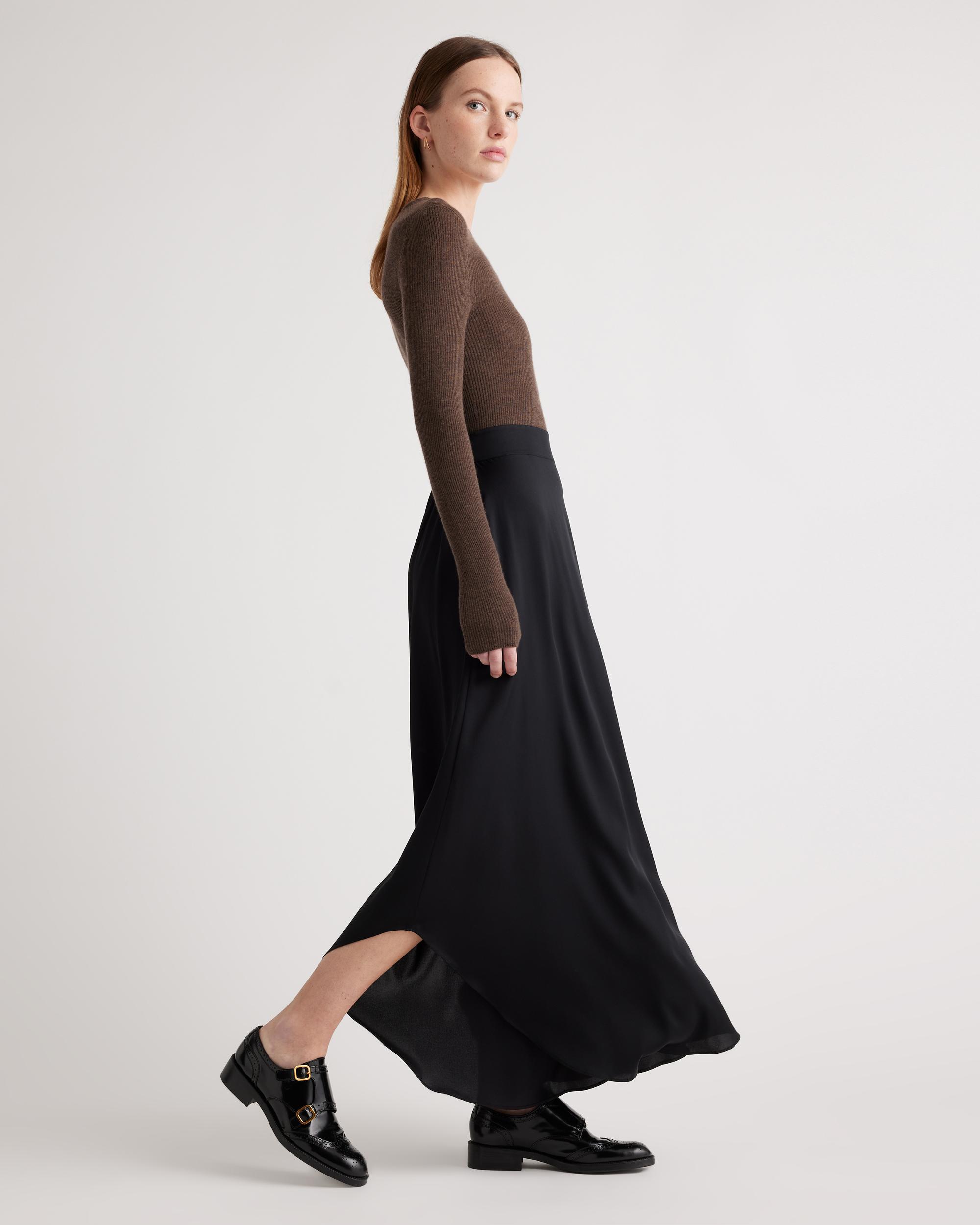 Quince | Women's Washable Stretch Silk Palazzo Pants Mulberry Silk Product Image