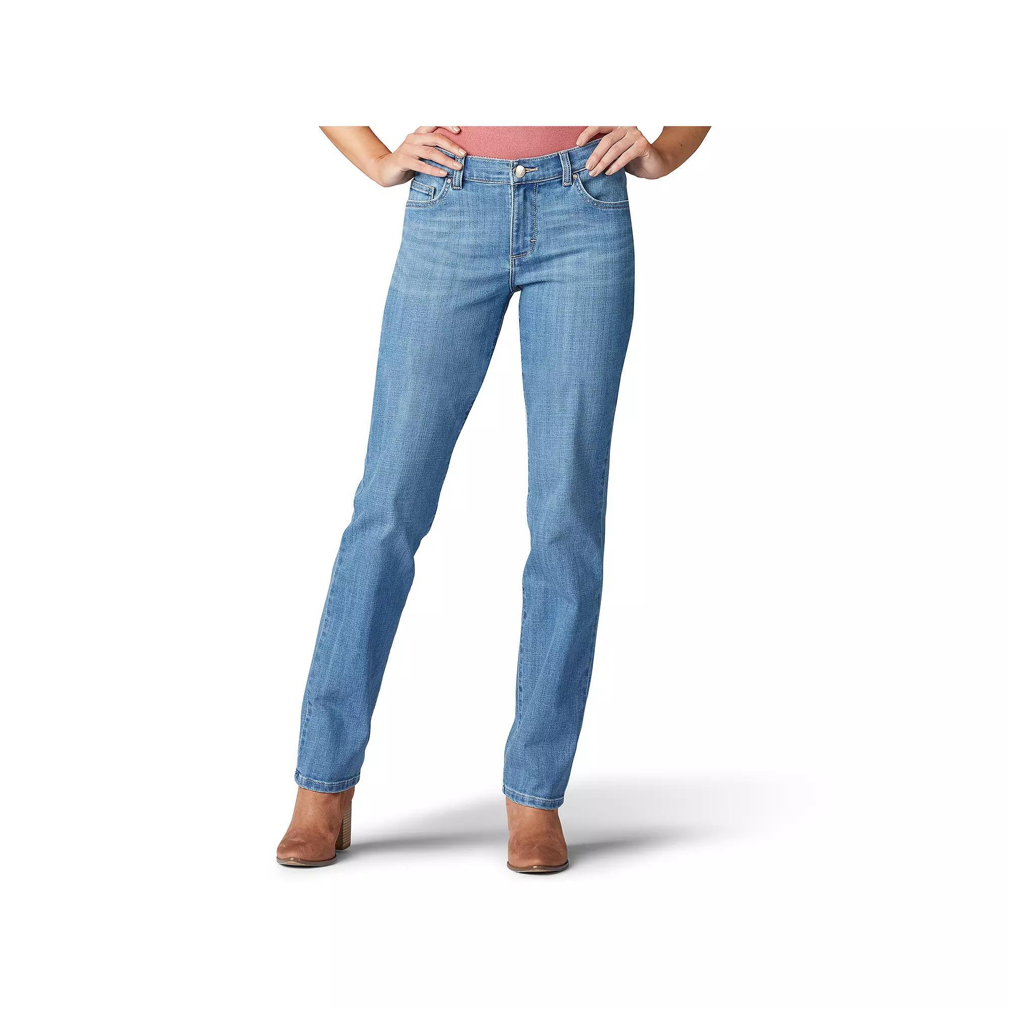 Women's Lee® Relaxed Fit Straight-Leg Jeans, Size: 6 Regular, Inspire Blue Product Image
