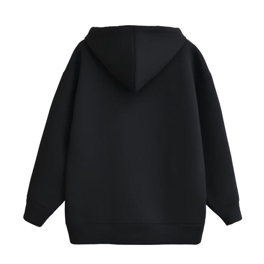 Plain Zip Hoodie Product Image