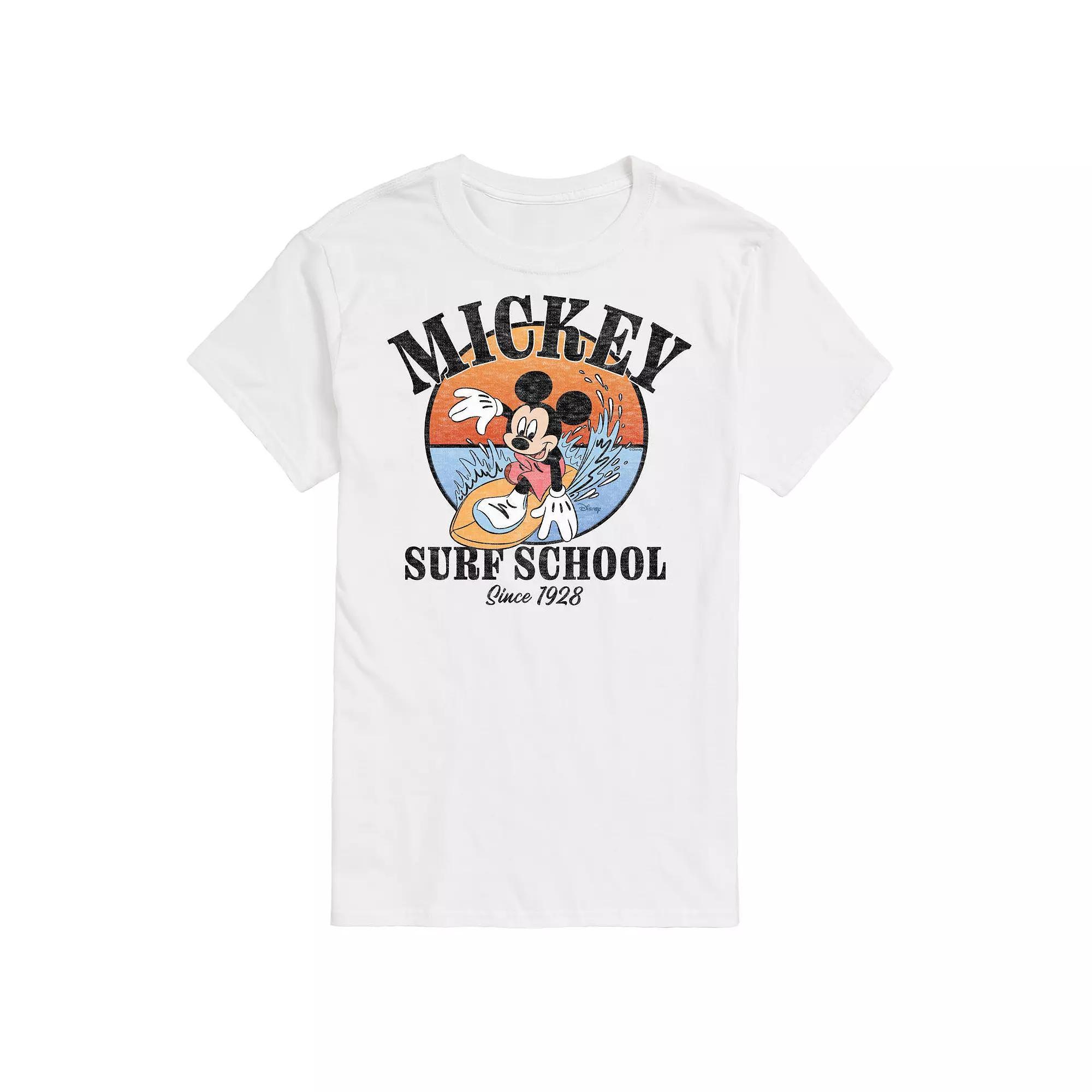 Disneys Mickey Mouse Big & Tall Surf School Graphic Tee, Mens Product Image