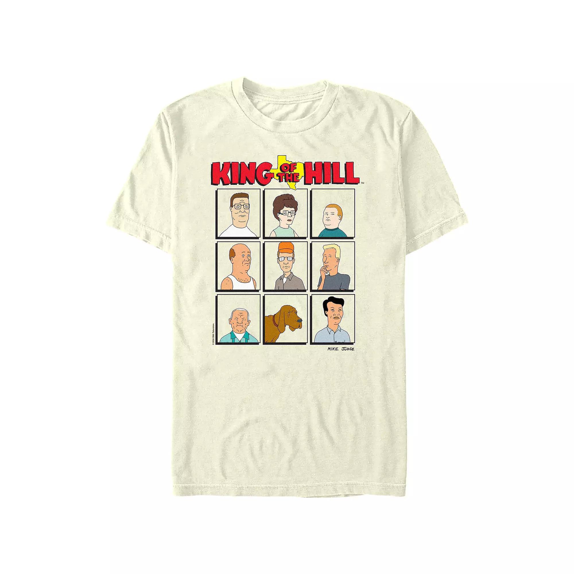 Men's King Of The Hill Portraits Graphic Tee, Size: Medium, Natural Product Image