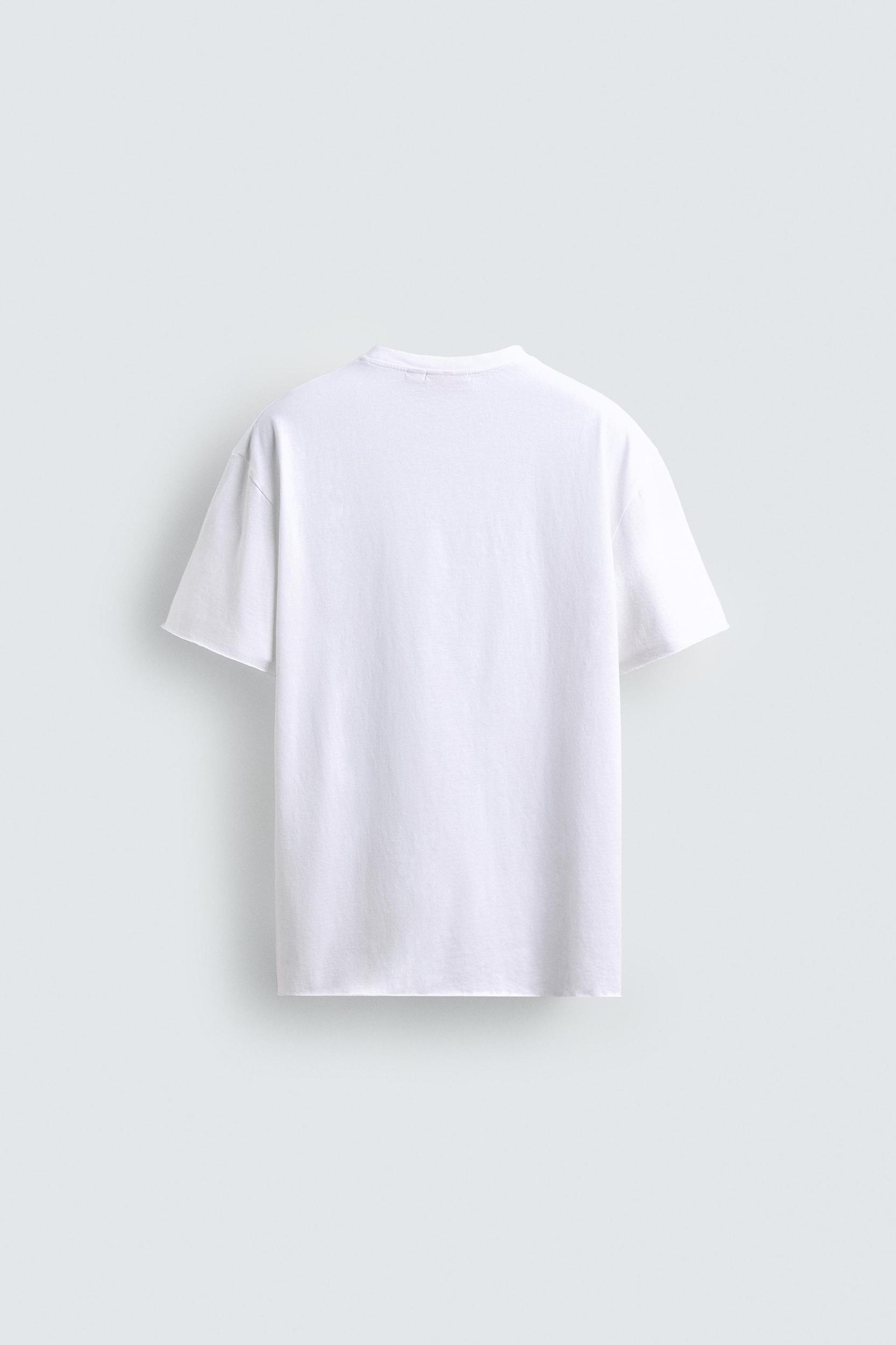 LIGHTWEIGHT T-SHIRT WITH IRREGULAR FINISH Product Image
