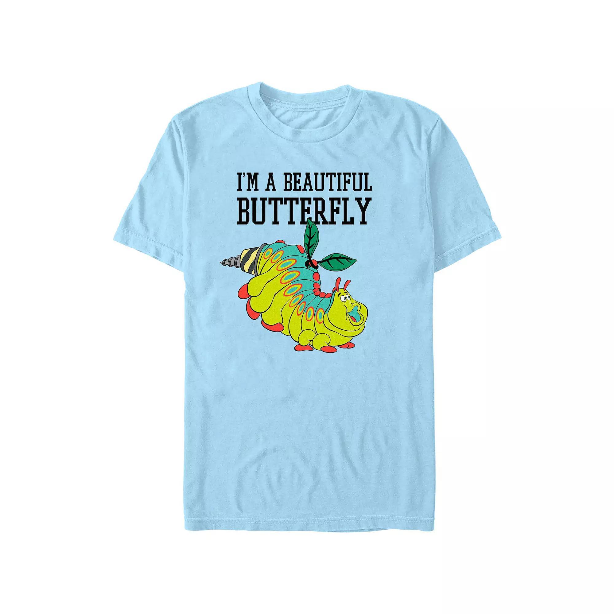 Men's A Bug's Life I'm A Beautiful Butterfly Graphic Tee, Size: XXL, Light Blue Product Image