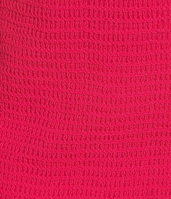 Skies Are Blue Plus High Rise Crochet Mini Skirt Product Image