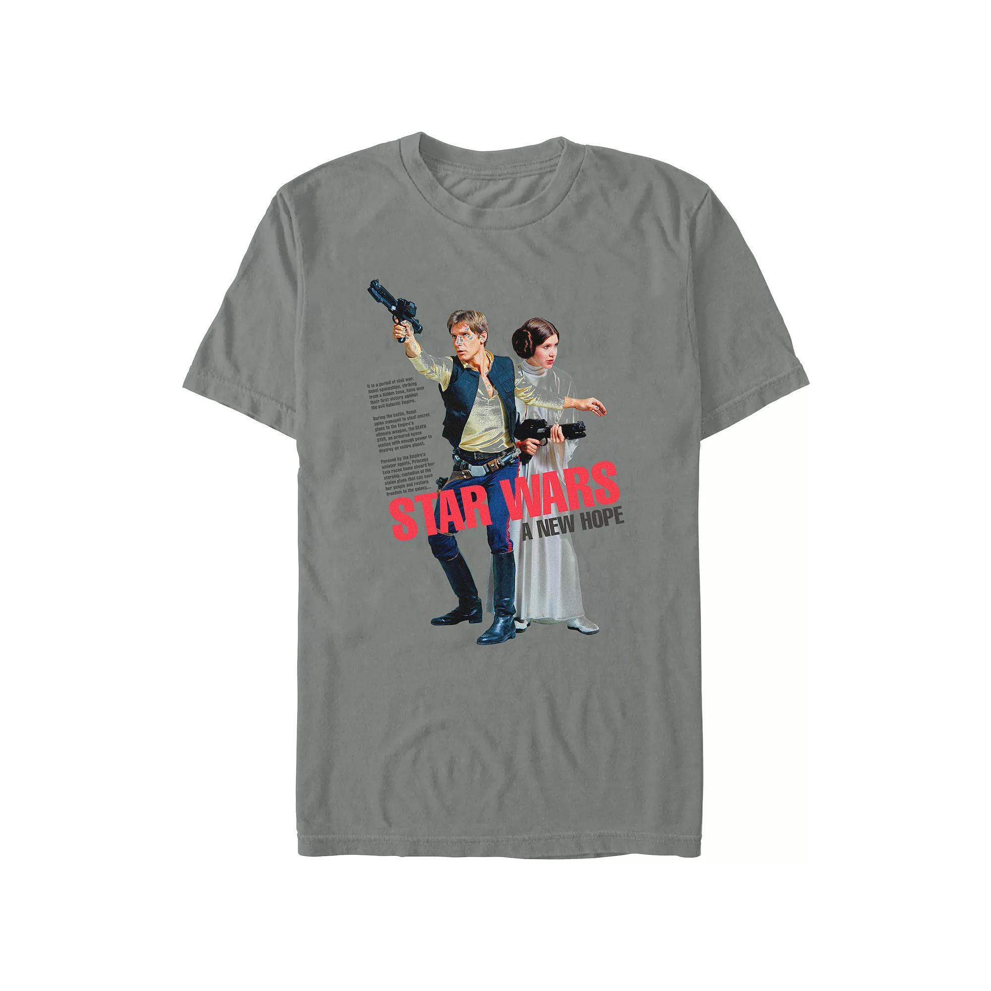 Men's Comfort Colors® Star Wars A New Hope Power Duo Graphic Tee, Size: Large, Gray Product Image