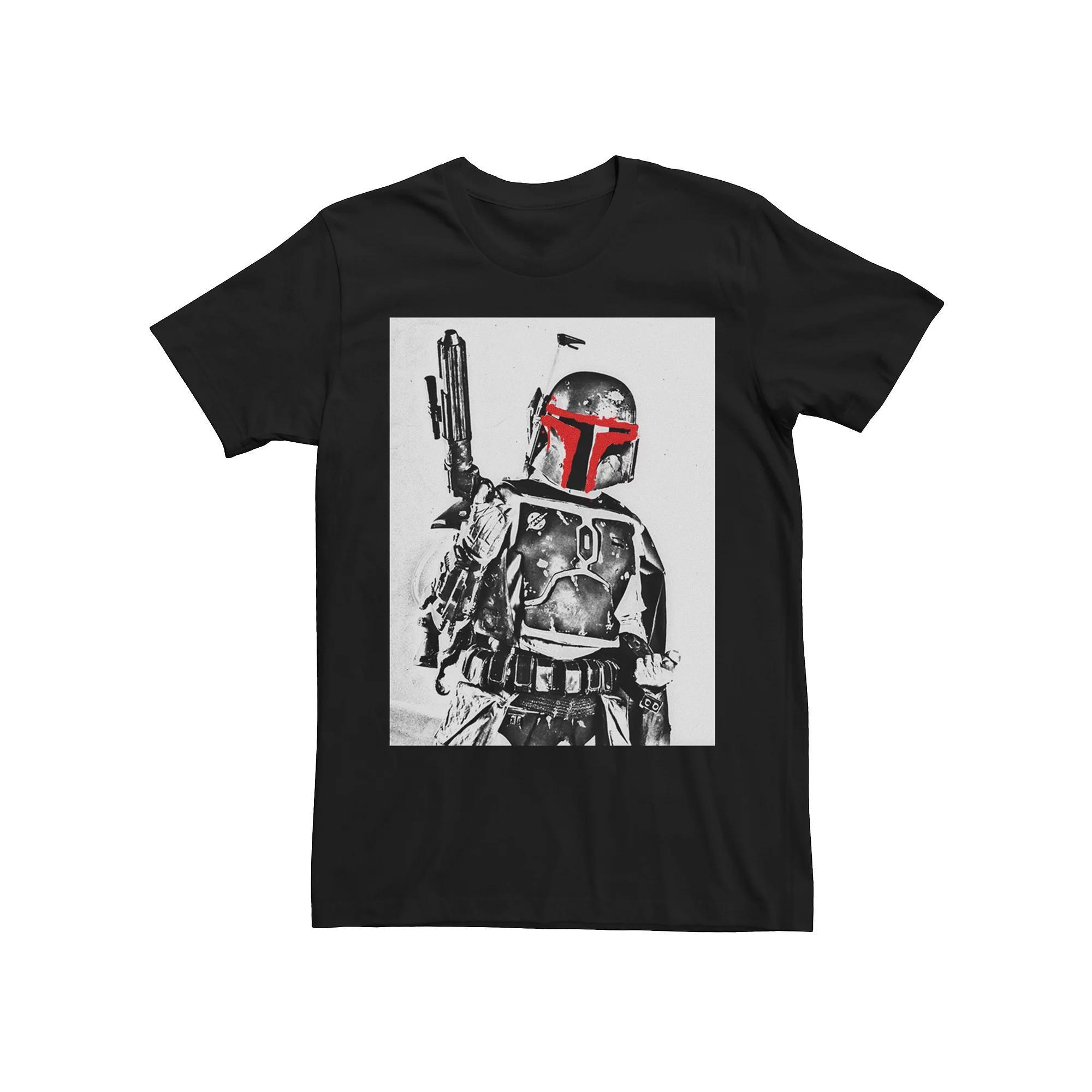 Men's Star Wars Boba Fett Sketch Short Sleeve Tee, Size: Medium, Black Product Image