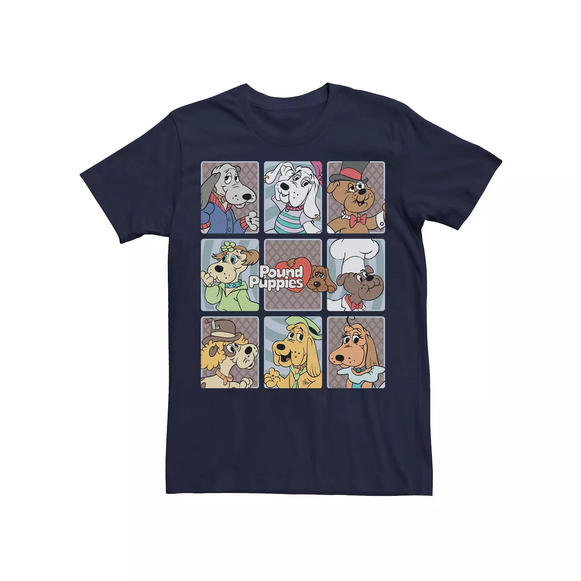 Men's Pound Puppies Group Box Up Tee, Size: 3XL, Blue Product Image