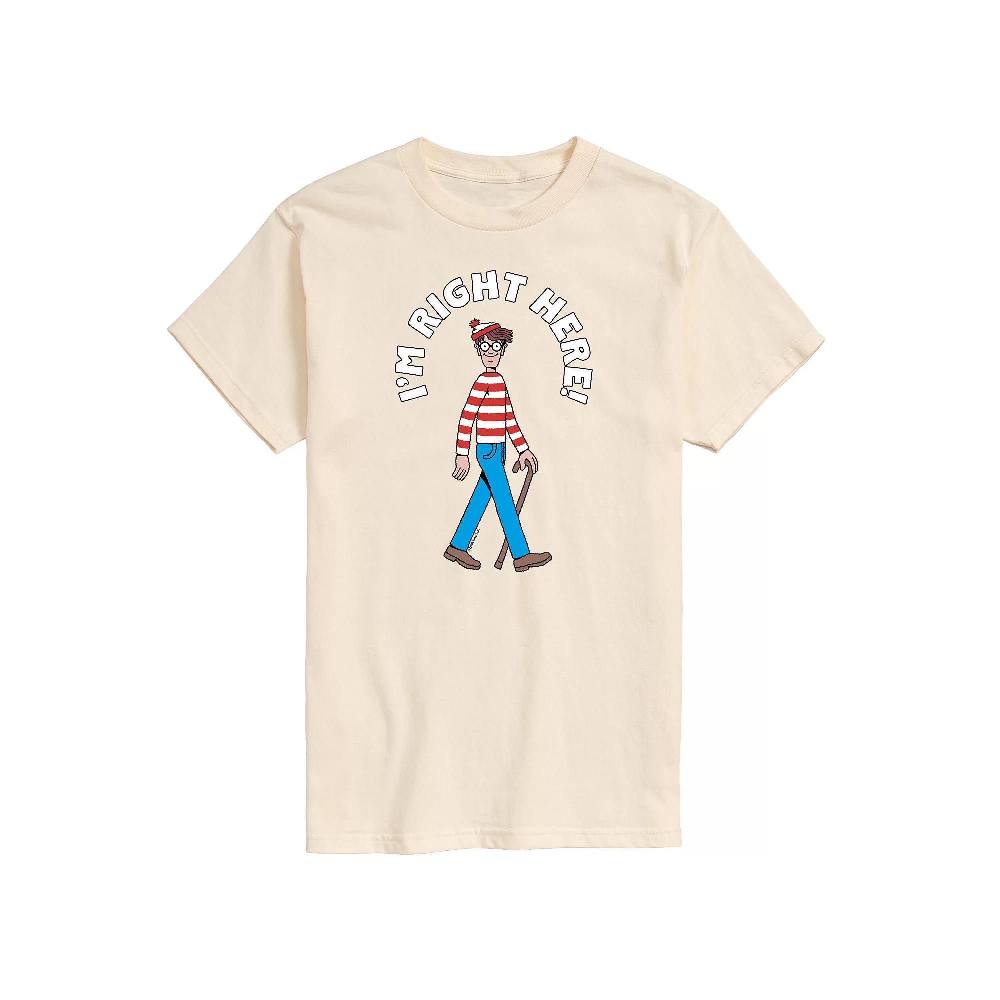 Mens Wheres Waldo Im Right Here Graphic Tee Product Image