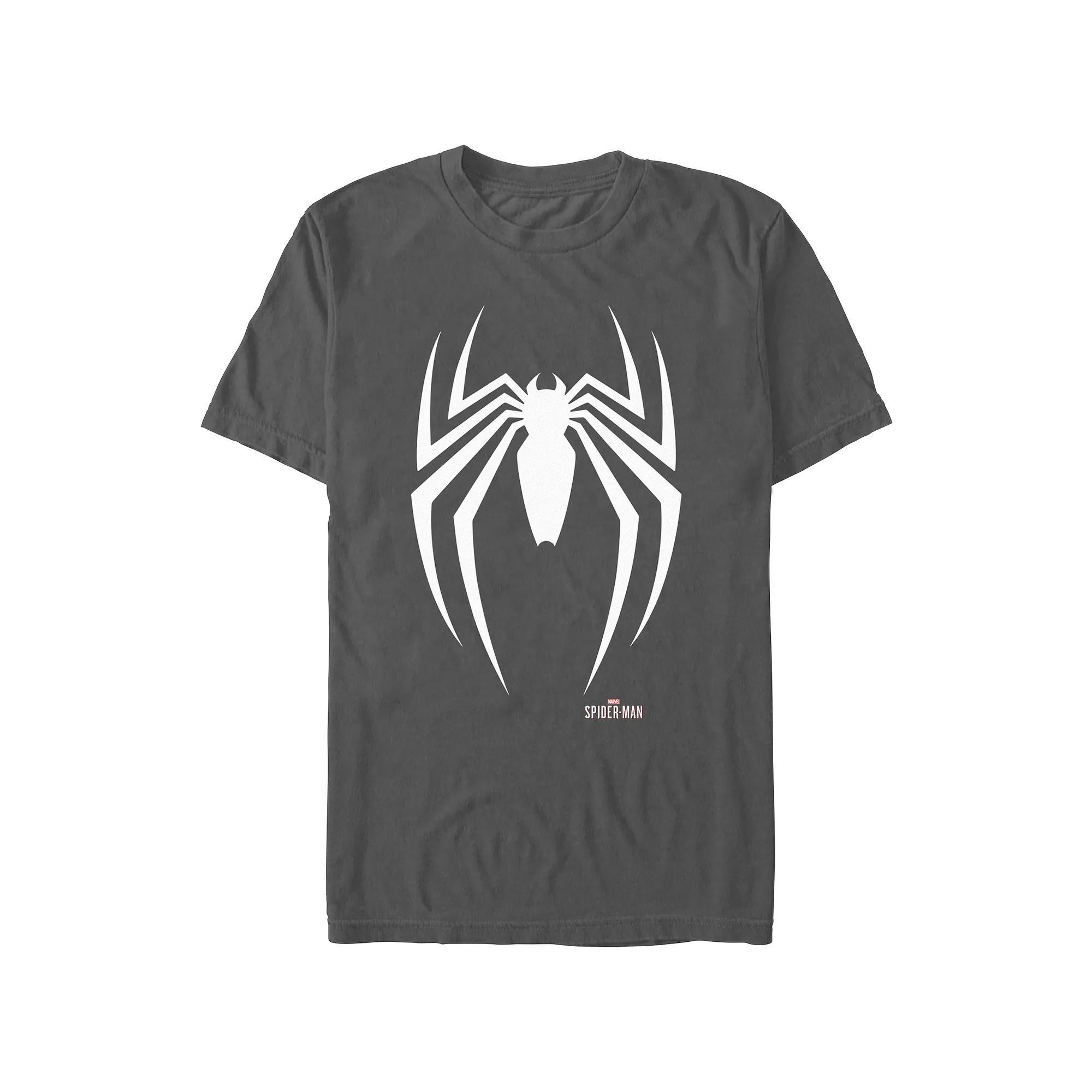 Men's Comfort Colors® Spider-Man Spider Emblem Graphic Tee, Size: Small, Pepper Product Image