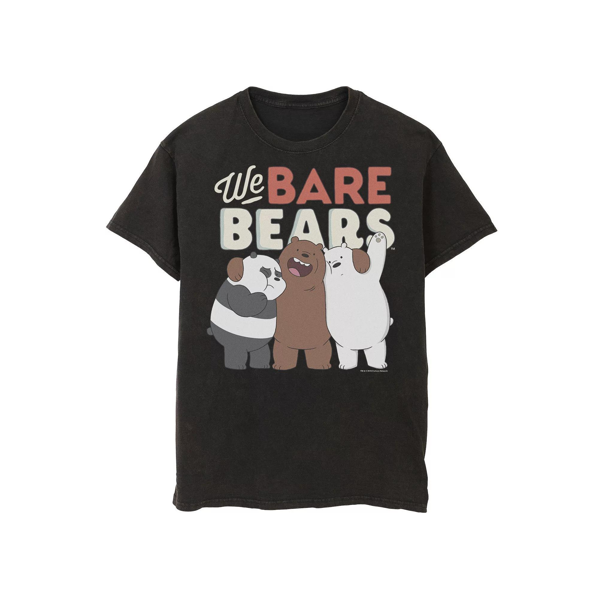 Men's Cartoon Network We Bare Bears Trio Portrait Graphic Tee, Size: 3XL, Black Product Image