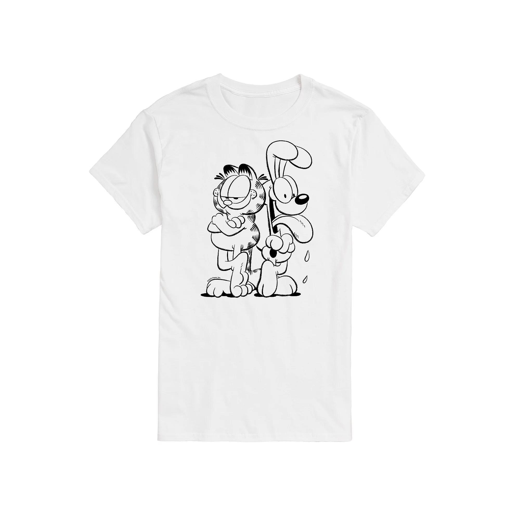 Big & Tall Garfield And Odie Graphic Tee, Mens Product Image