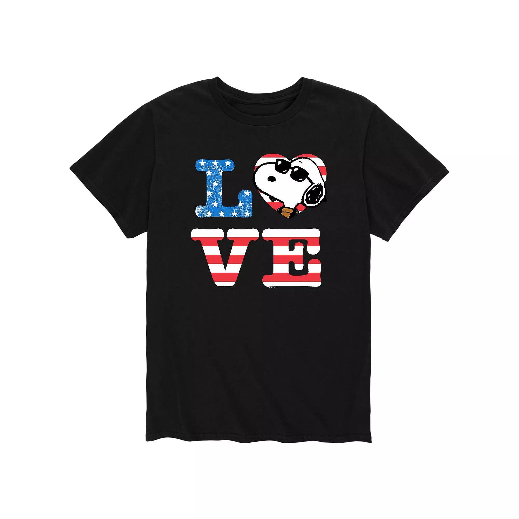 Mens Peanuts Snoopy Love Tee Product Image