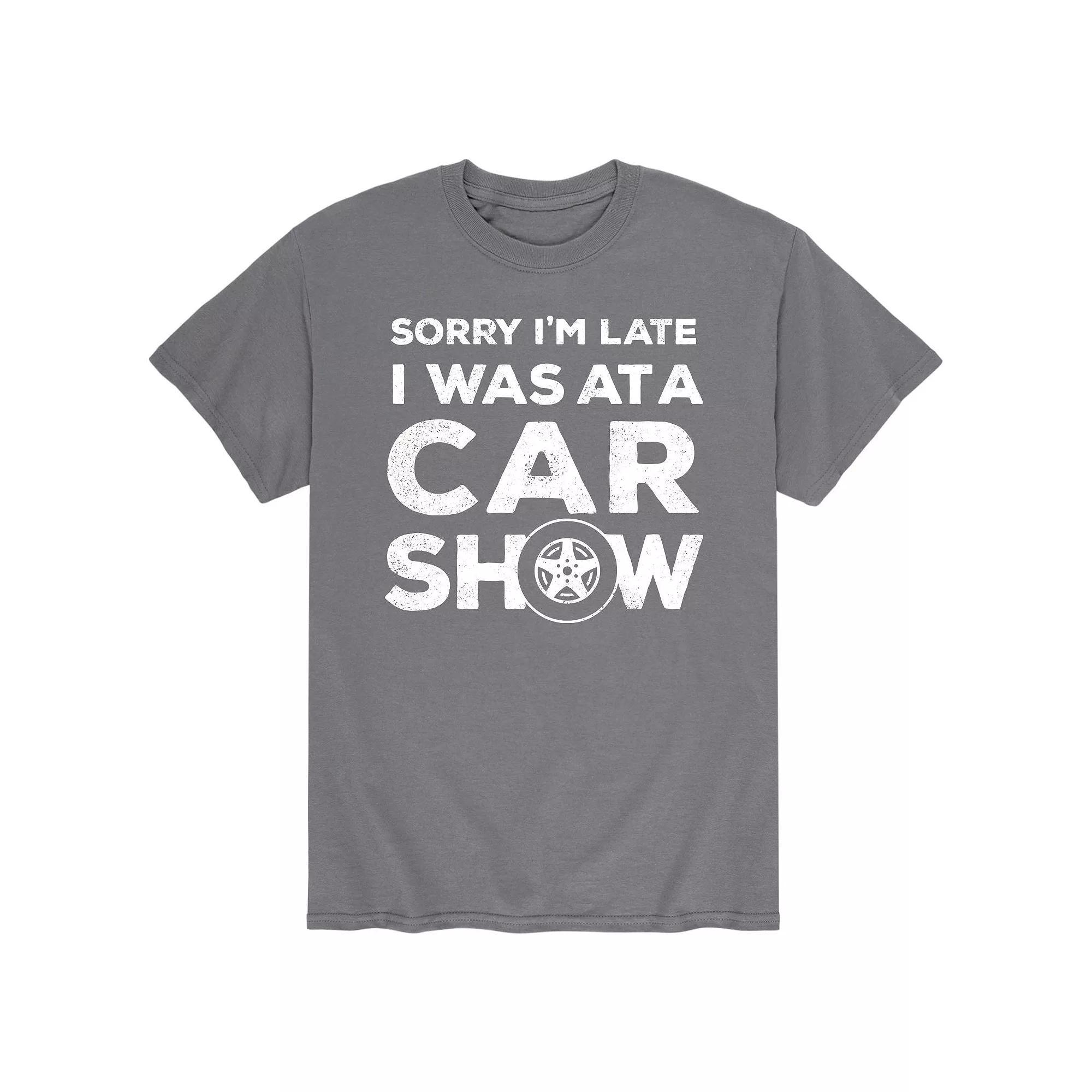 Mens Sorry Im Late Car Show Tee Product Image