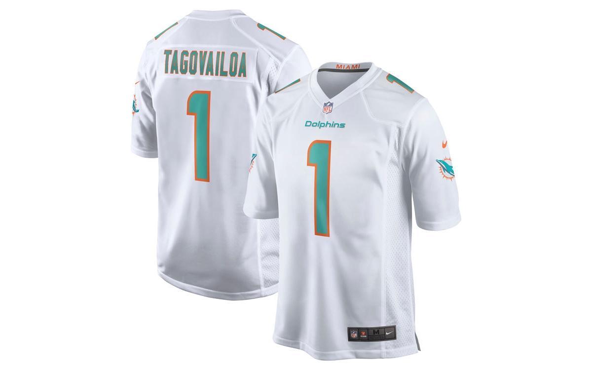 Men's Nike Tua Tagovailoa White Miami Dolphins Game Jersey, Size: Small Product Image