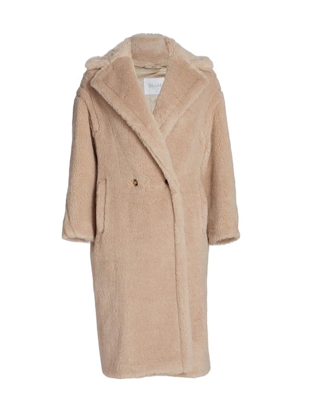 MAX MARA Teddy Bear Icon Coat In Beige Product Image