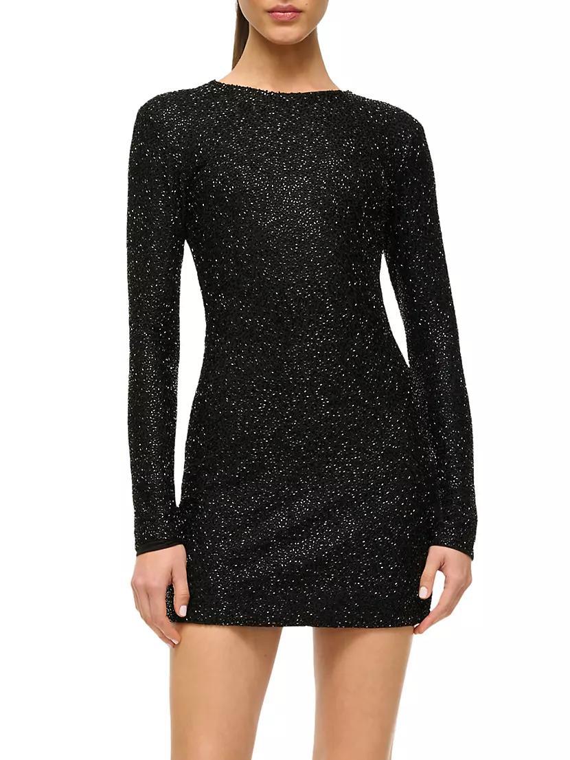 Paradise Embellished Long-Sleeve Minidress Product Image