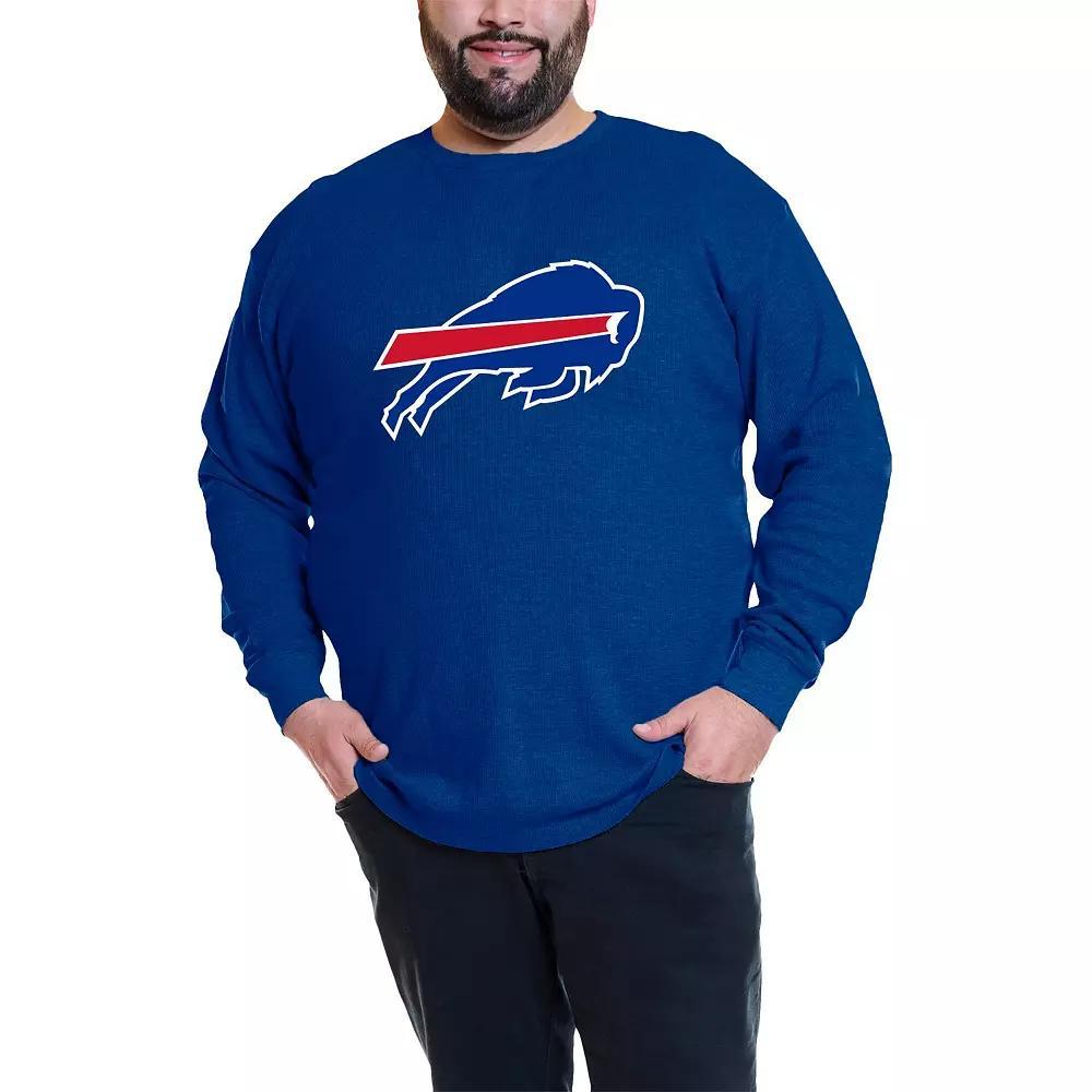 Men's Fanatics Josh Allen Royal Buffalo Bills Big & Tall Thermal Waffle Long Sleeve T-Shirt, Size: XLT, Blue Product Image