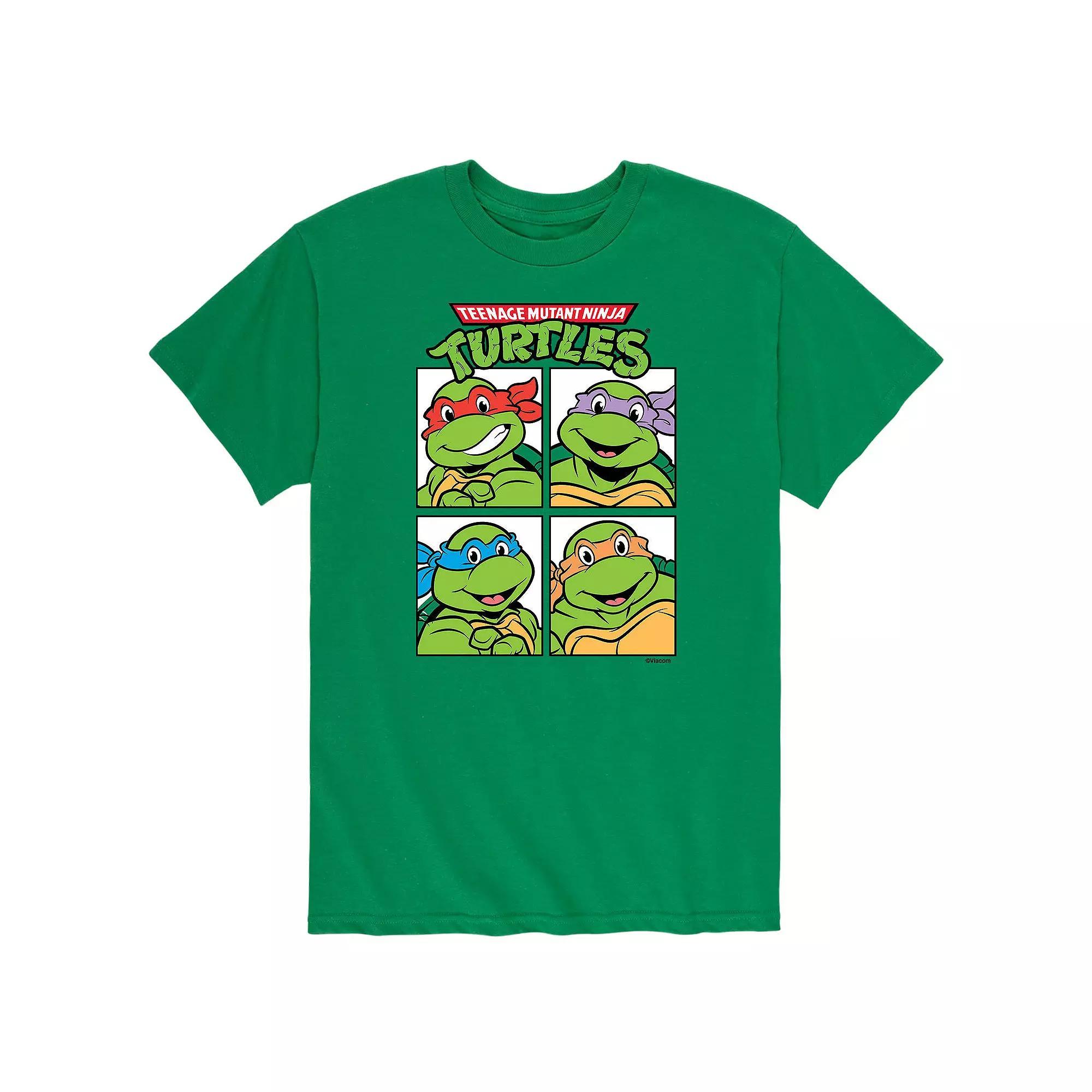 Mens Teenage Mutant Ninja Turtles Group Blocks Tee Product Image