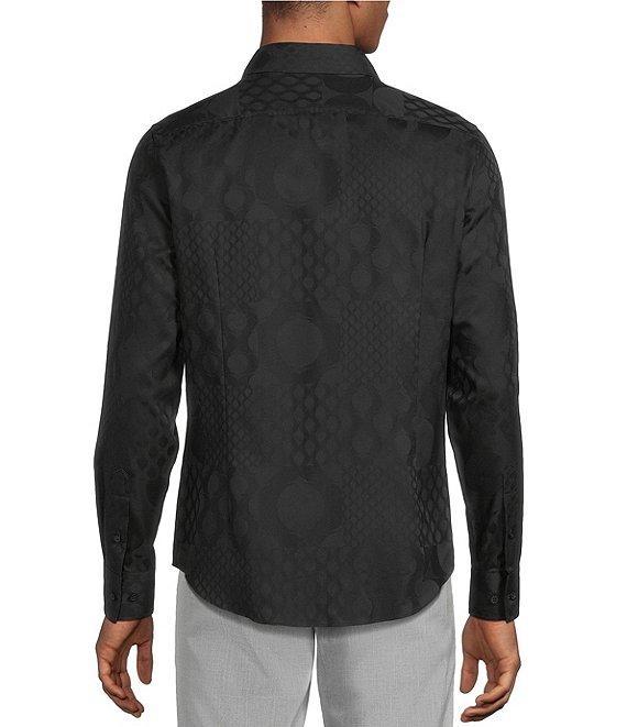 Murano Big & Tall The Murano Show Collection Slim Fit Bulb Pattern Jacquard Long Sleeve Woven Shirt Product Image
