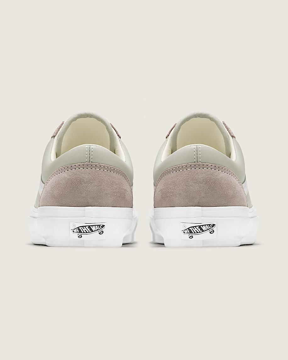 Premium Old Skool Leather Shoe in Atmosphere Grey / Beige| Vans US Product Image