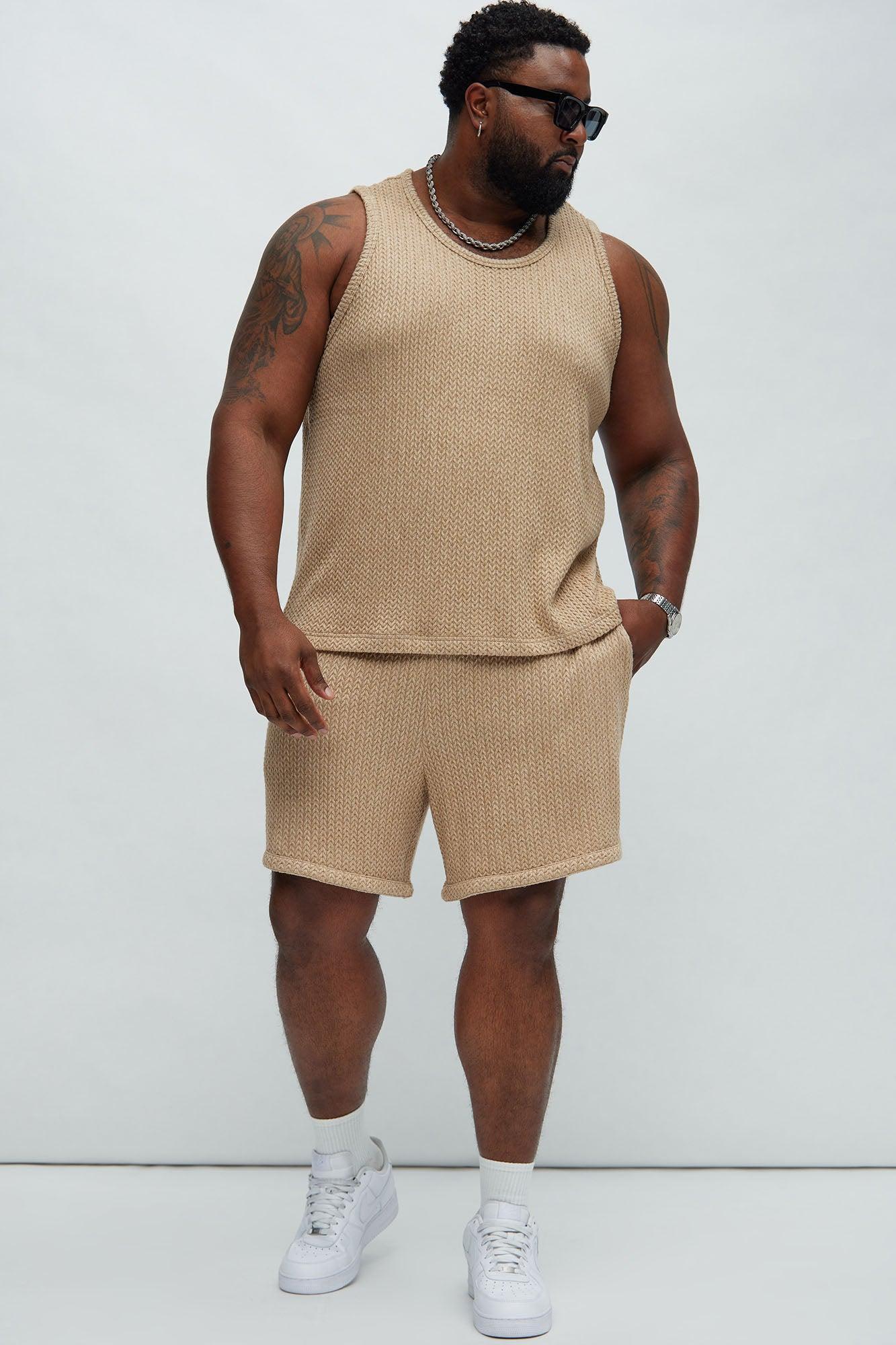 Catanina Textured Tank - Tan Product Image