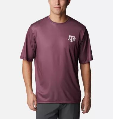 Men's Columbia Maroon Texas A&M Aggies Terminal Tackle Omni-Shade T-Shirt, Size: XL, Red Product Image