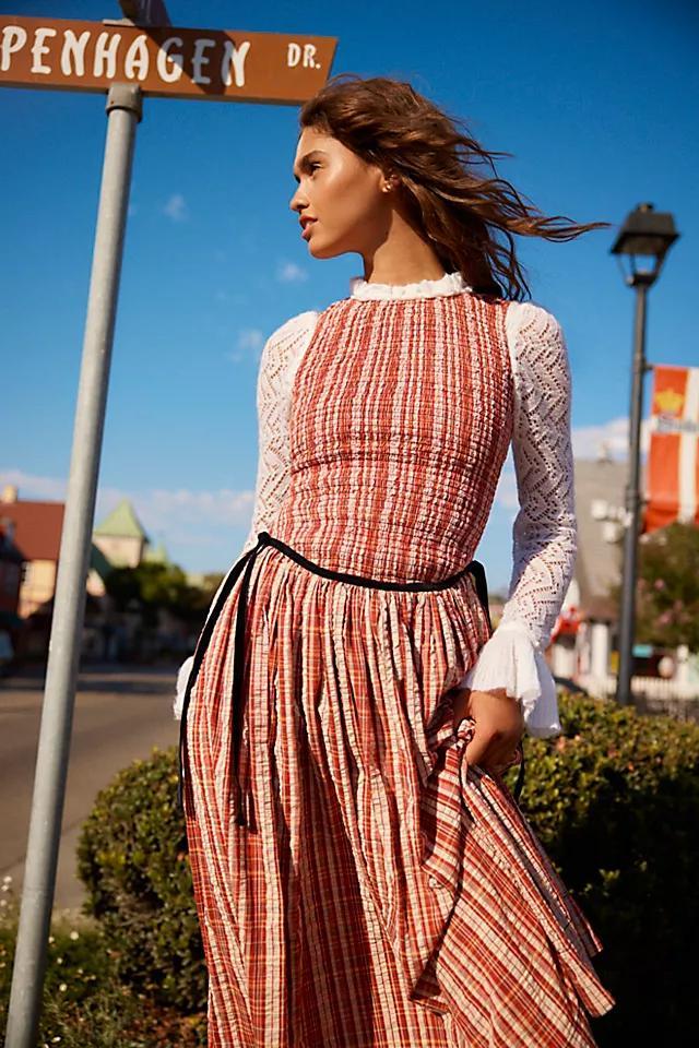 Nightingale Plaid Midi Dress Product Image