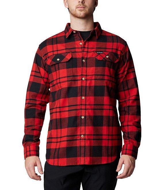 Columbia Flare Gun Stretch Flannel Long Sleeve Shadow Plaid Woven Shirt Product Image
