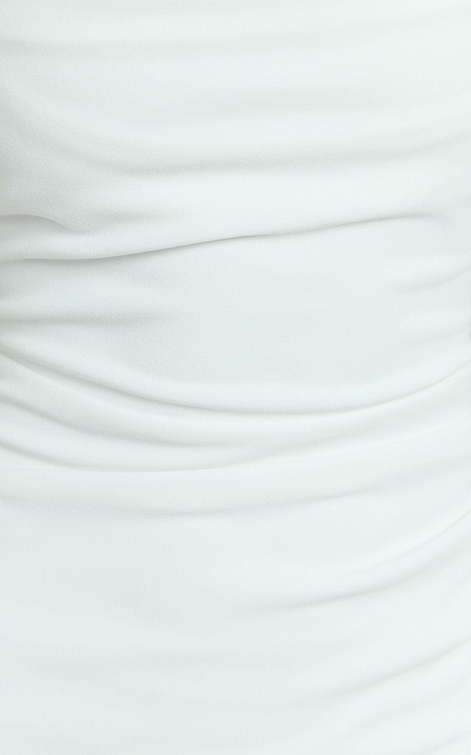 Tabitha Maxi Dress - Cowl Neck High Split Dress in Ivory Product Image
